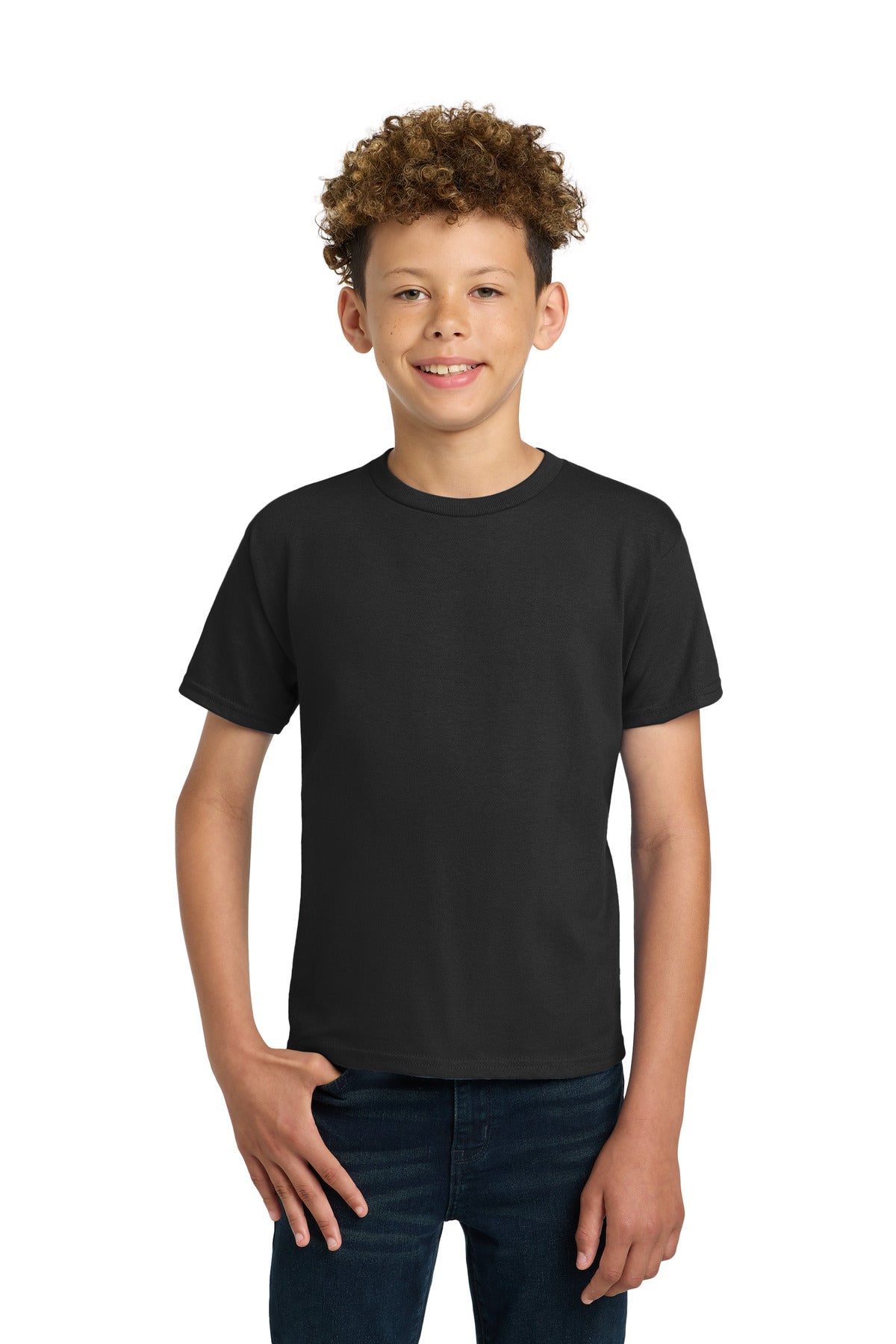 Gildan - Youth Ultra Cotton100% US Cotton T-Shirt. 2000B in Black