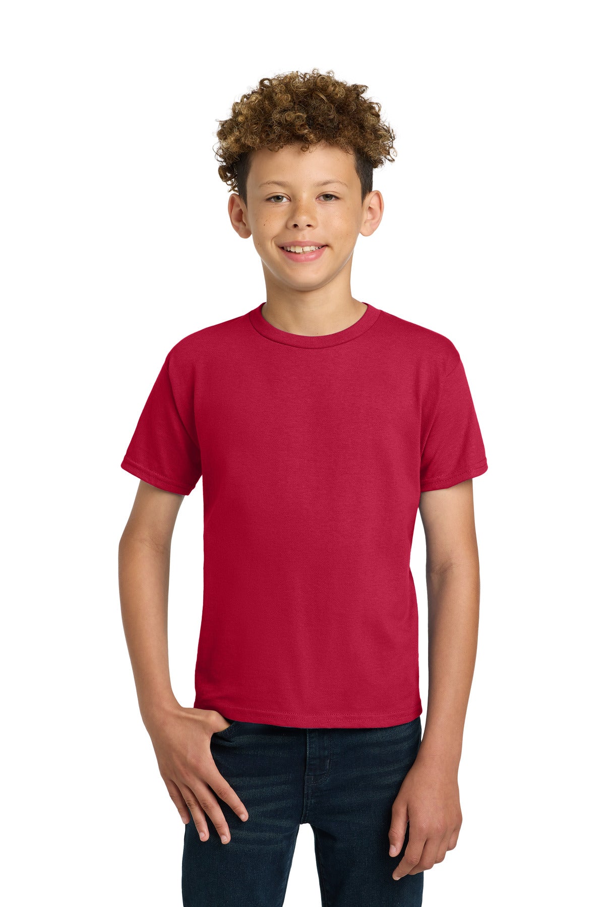 Gildan - Youth Ultra Cotton100% US Cotton T-Shirt. 2000B in Cherry Red