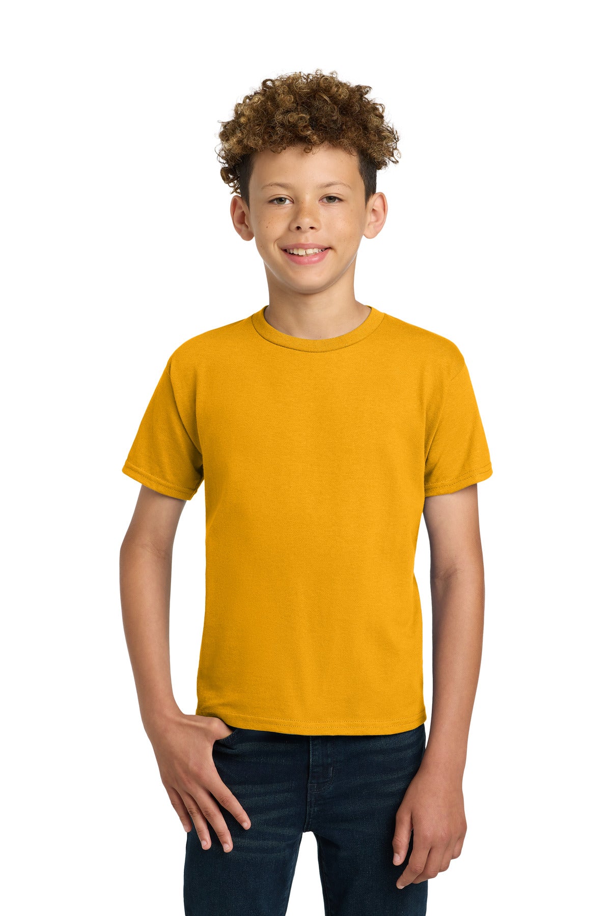 Gildan - Youth Ultra Cotton100% US Cotton T-Shirt. 2000B in Gold