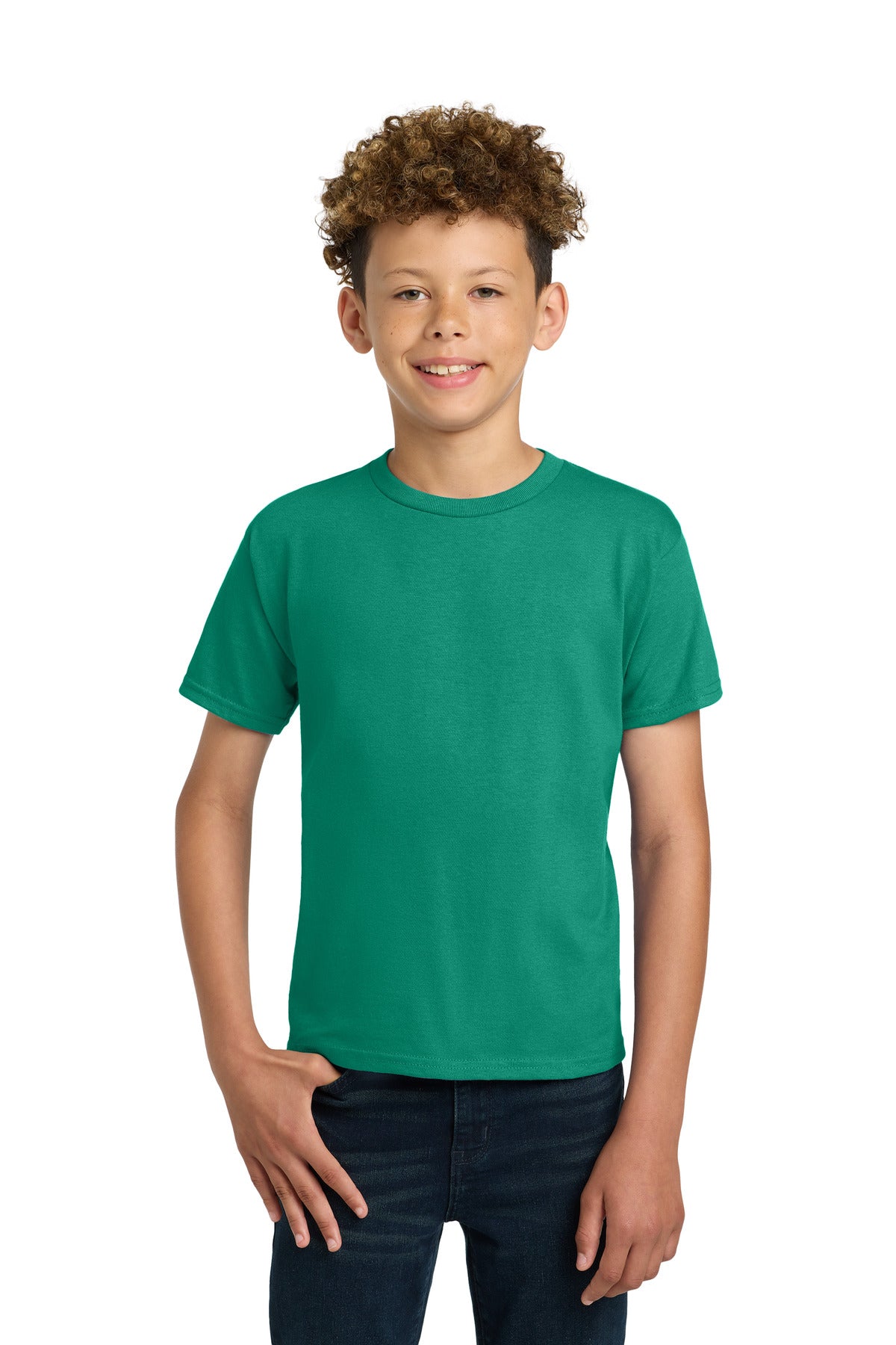 Gildan - Youth Ultra Cotton100% US Cotton T-Shirt. 2000B in Kelly Green