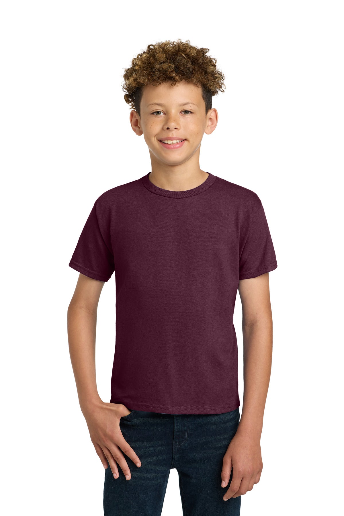 Gildan - Youth Ultra Cotton100% US Cotton T-Shirt. 2000B in Maroon