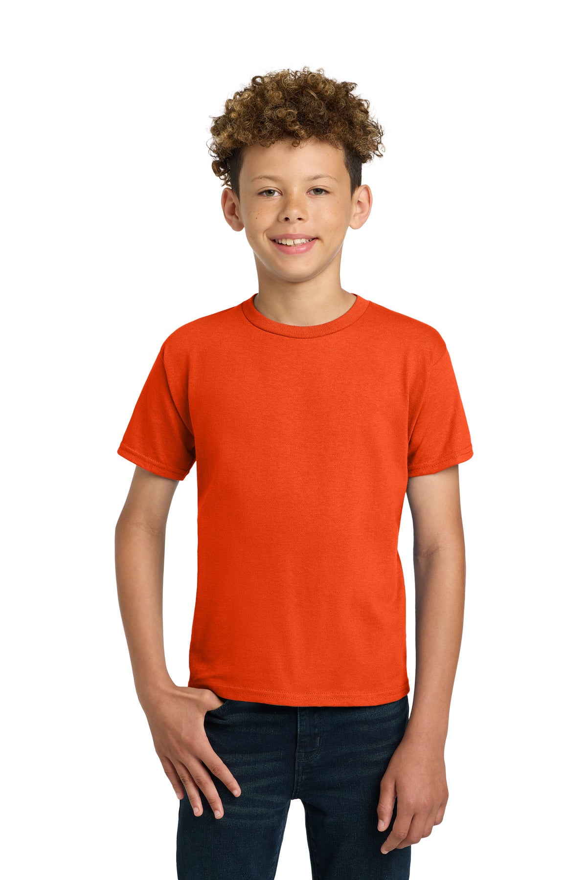 Gildan - Youth Ultra Cotton100% US Cotton T-Shirt. 2000B in Orange