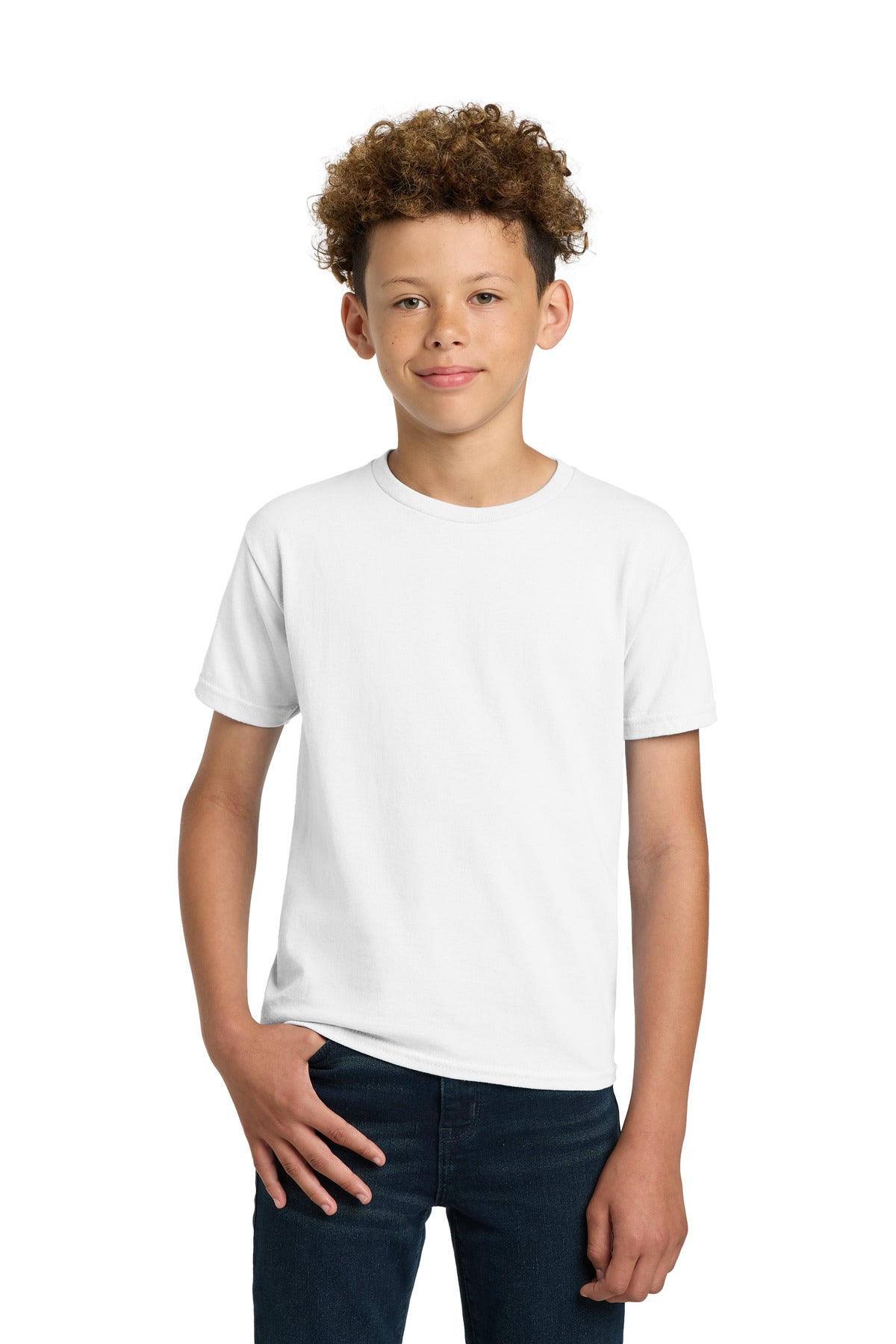 Gildan - Youth Ultra Cotton100% US Cotton T-Shirt. 2000B in White