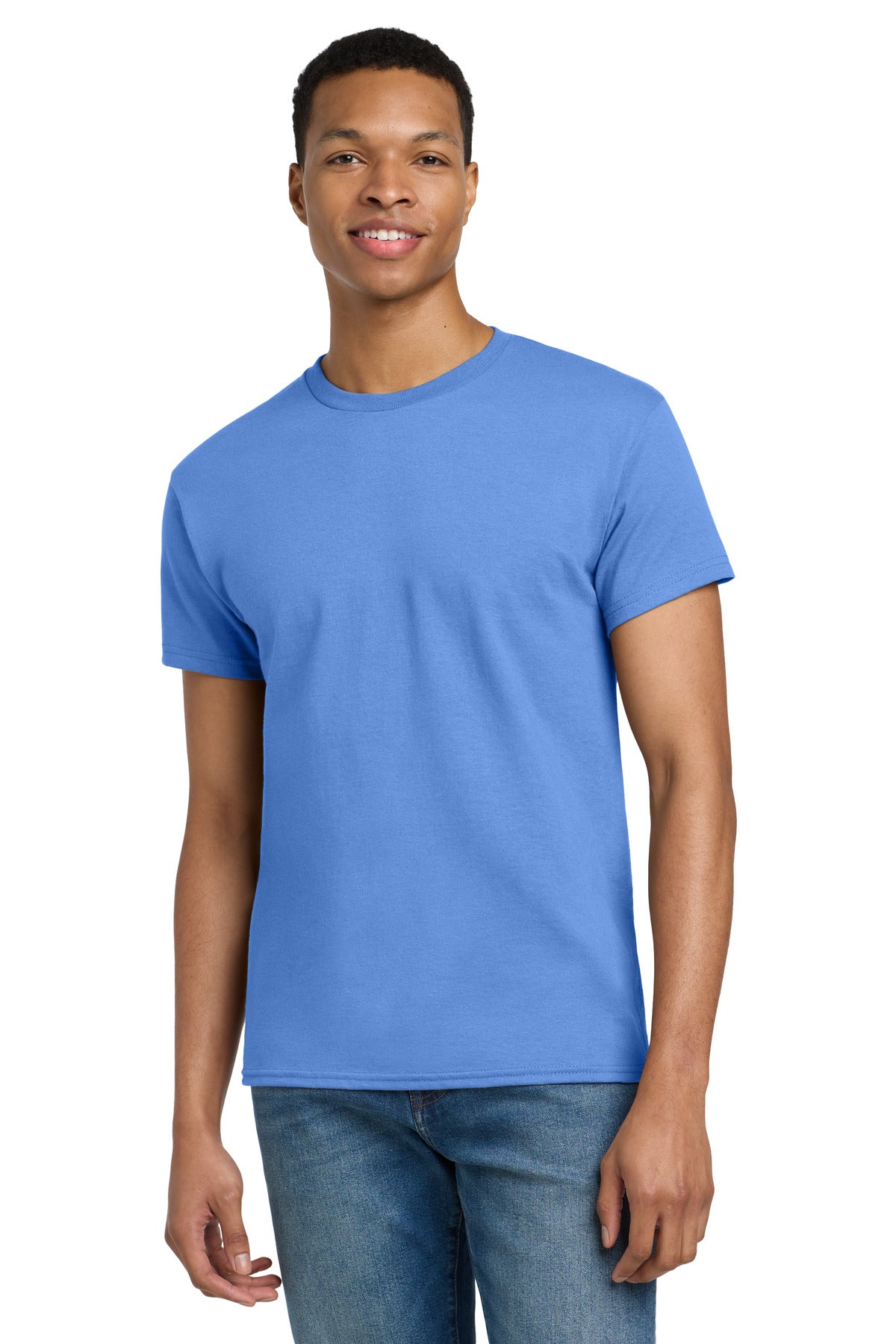 Gildan - Ultra Cotton 100% US Cotton T-Shirt.  2000 in Carolina Blue