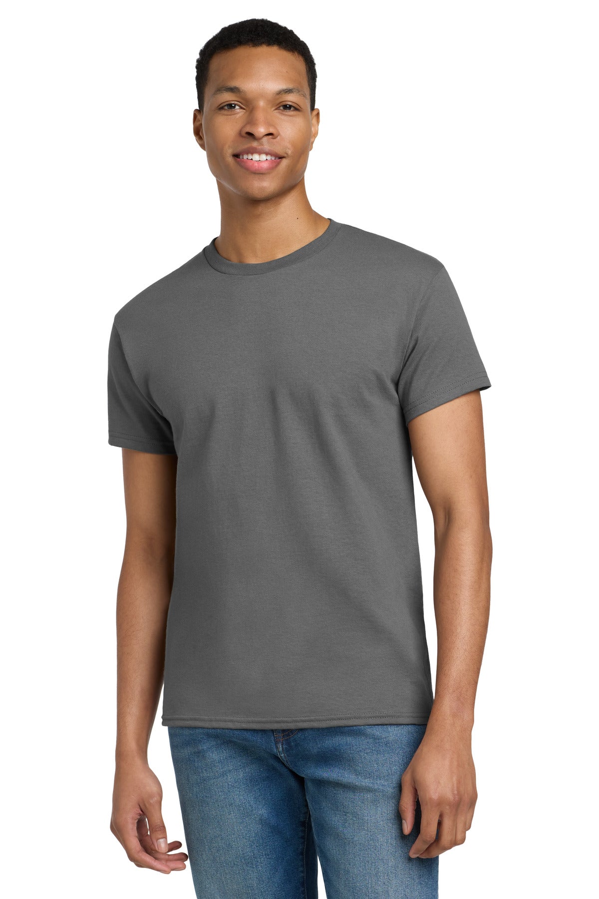 Gildan - Ultra Cotton 100% US Cotton T-Shirt.  2000 in Charcoal