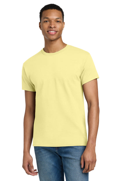 Gildan - Ultra Cotton 100% US Cotton T-Shirt.  2000 in Cornsilk