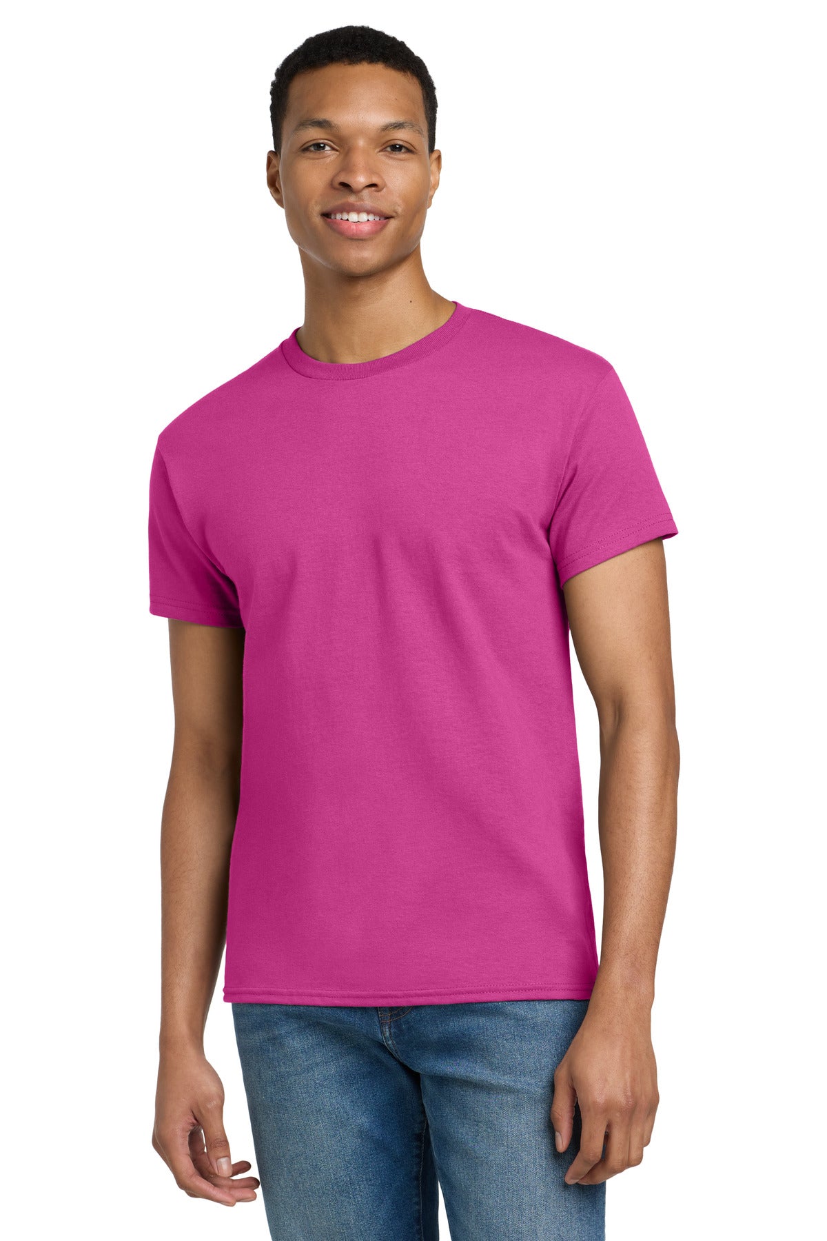Gildan - Ultra Cotton 100% US Cotton T-Shirt.  2000 in Heliconia