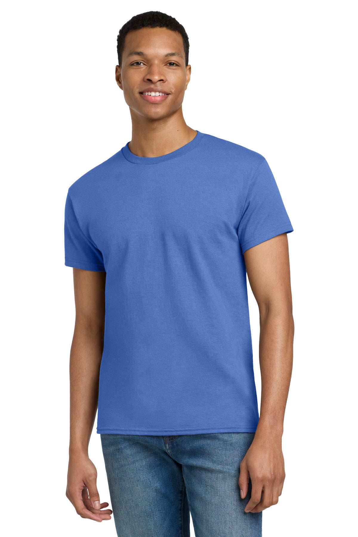Gildan - Ultra Cotton 100% US Cotton T-Shirt.  2000 in Iris