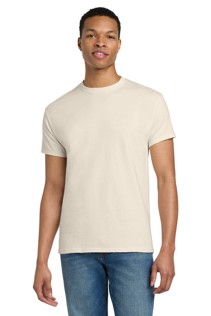 Gildan - Ultra Cotton 100% US Cotton T-Shirt.  2000 in Natural