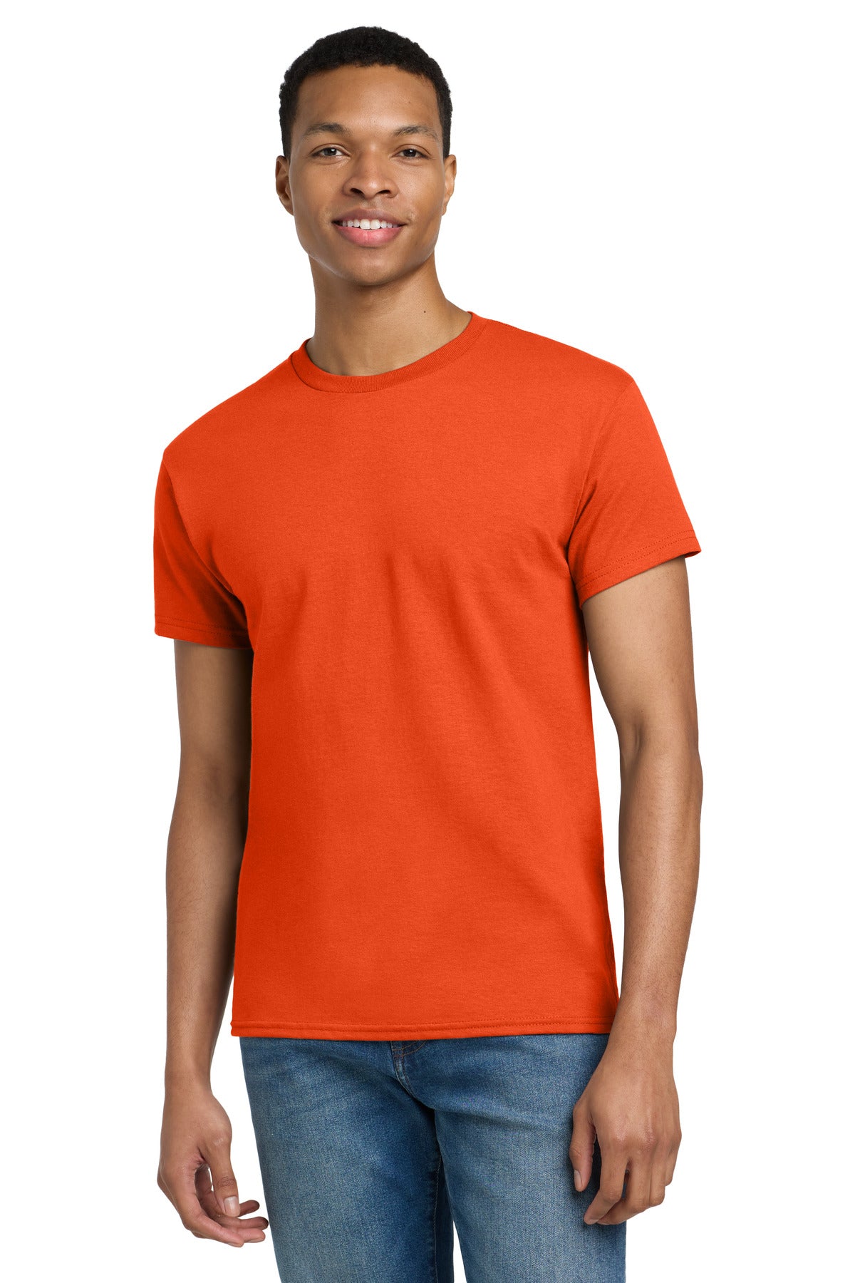 Gildan - Ultra Cotton 100% US Cotton T-Shirt.  2000 in Orange
