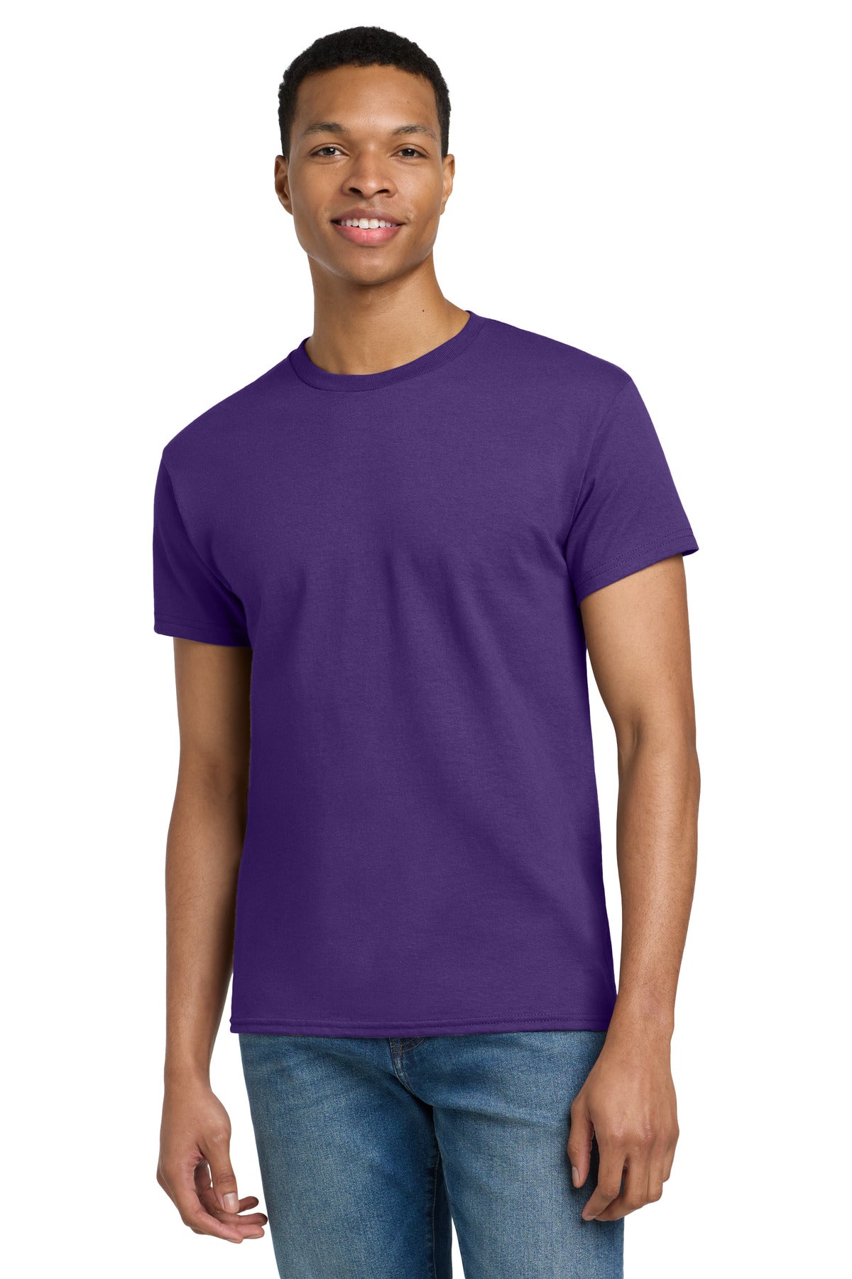 Gildan - Ultra Cotton 100% US Cotton T-Shirt.  2000 in Purple