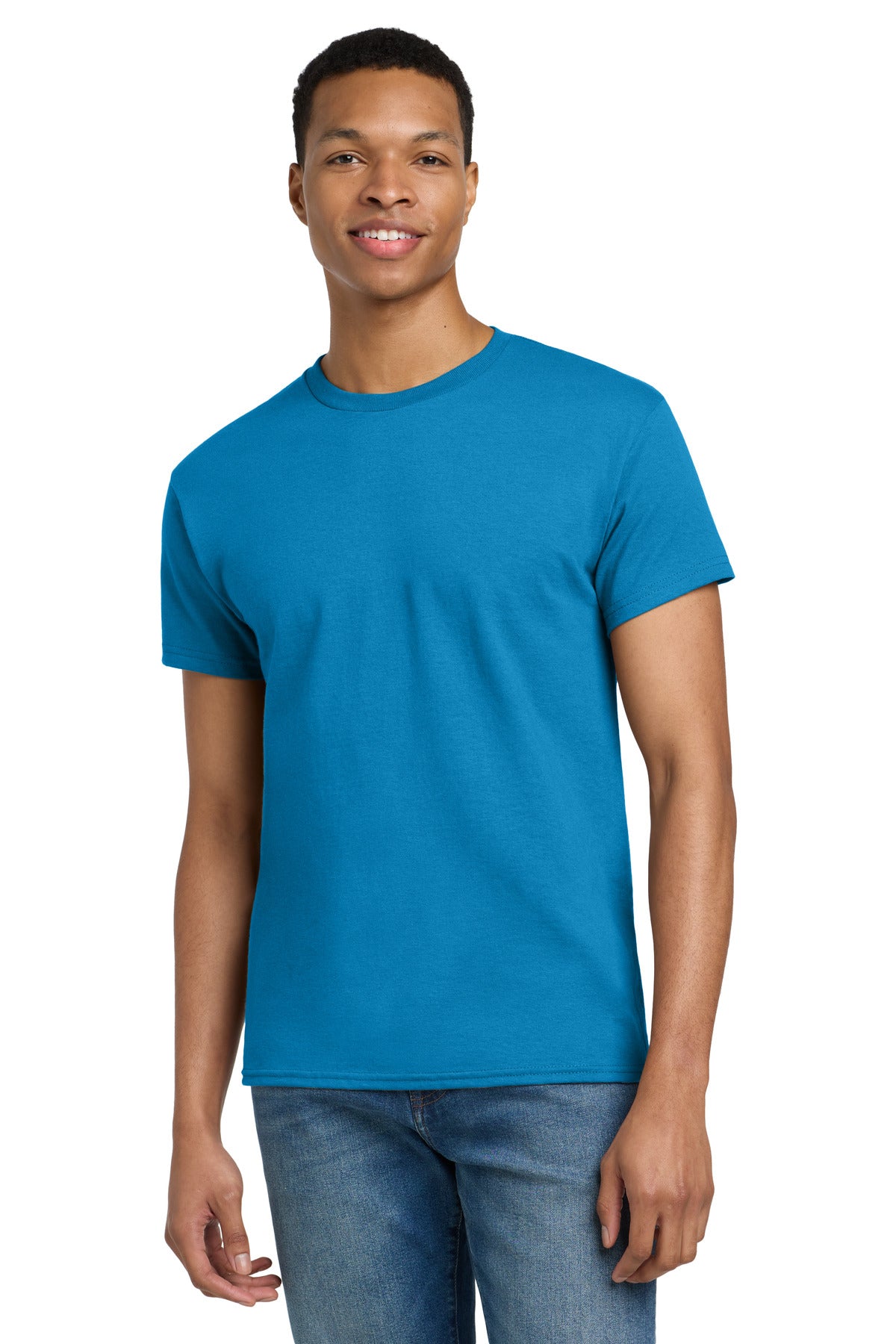 Gildan - Ultra Cotton 100% US Cotton T-Shirt.  2000 in Sapphire