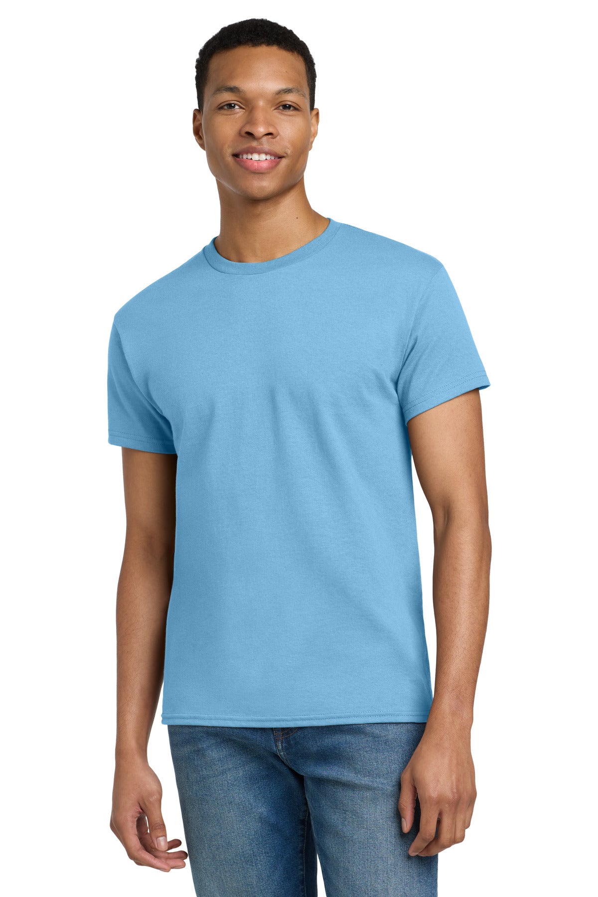 Gildan - Ultra Cotton 100% US Cotton T-Shirt.  2000 in Sky