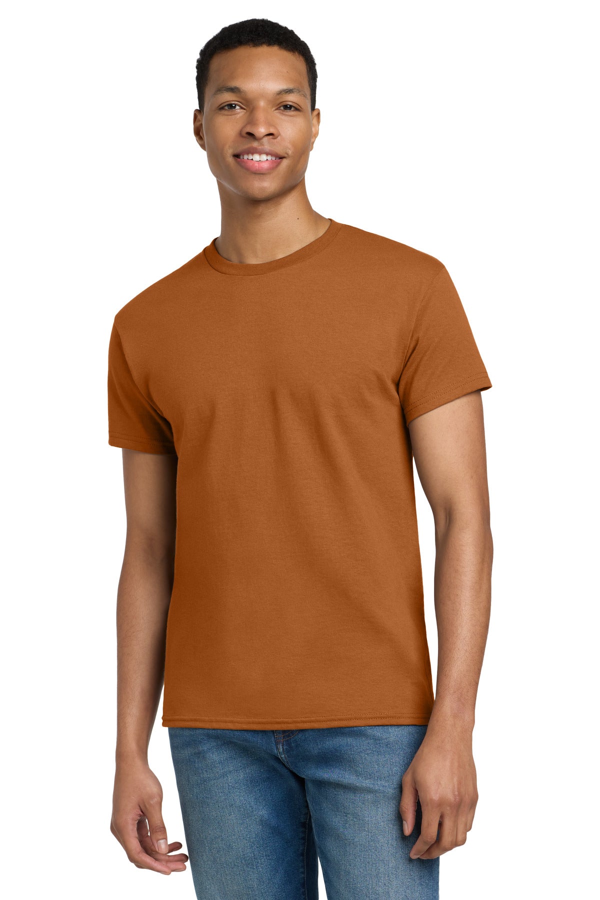 Gildan - Ultra Cotton 100% US Cotton T-Shirt.  2000 in Texas Orange