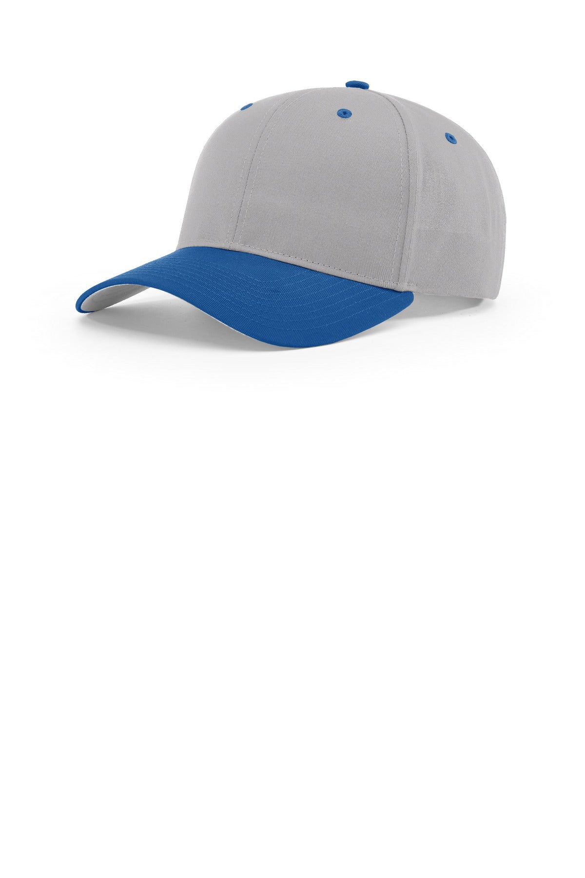 Richardson Pro Twill Snapback 212 in Grey/ Grey/ Royal