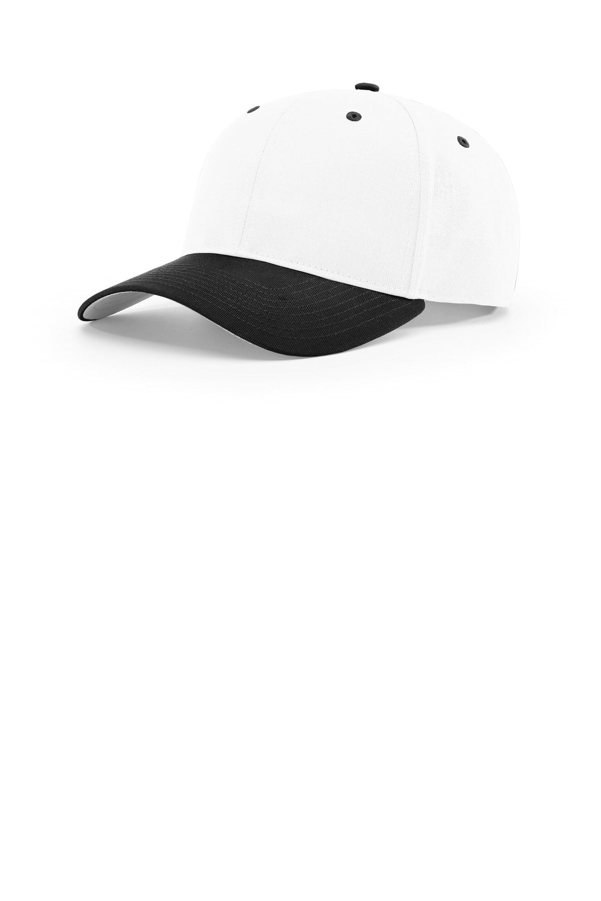 Richardson Pro Twill Snapback 212 in White/ White/ Black