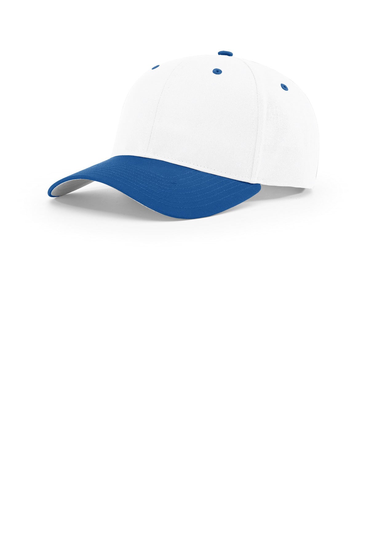 Richardson Pro Twill Snapback 212 in White/ White/ Royal