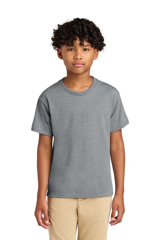 Jerzees Youth Dri-Power 100% Polyester Tee 21B in Athletic Heather