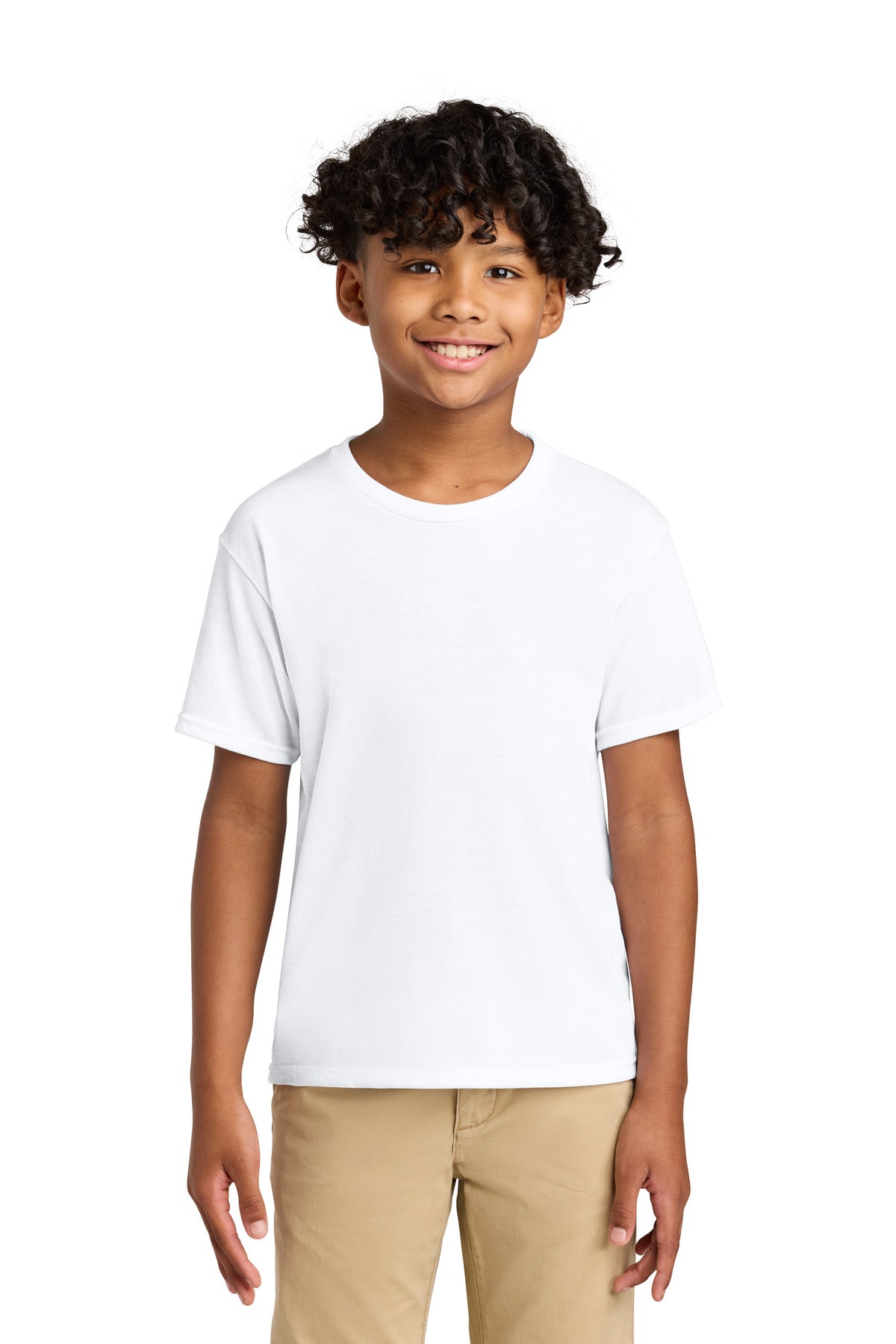 Jerzees Youth Dri-Power 100% Polyester Tee 21B in White