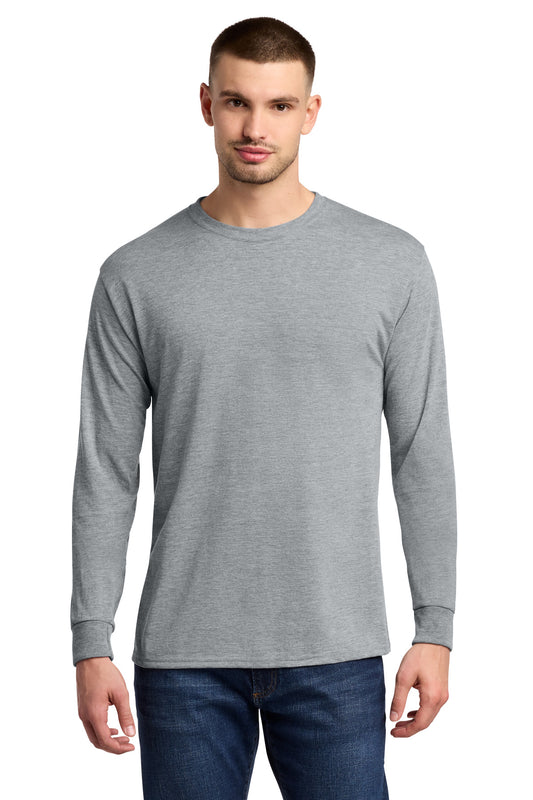 Jerzees Dri-Power 100% Polyester Long Sleeve T-Shirt 21LS in Athletic Heather