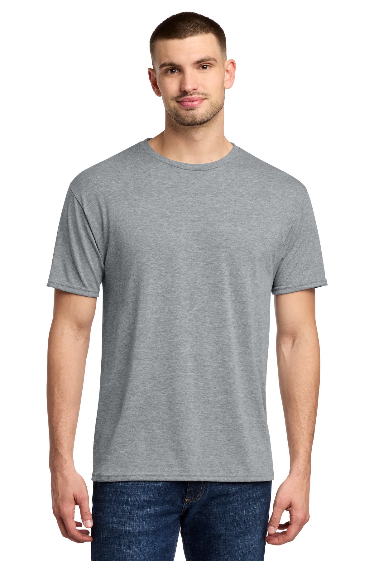 Jerzees Dri-Power 100% Polyester T-Shirt. 21M in Athletic Heather