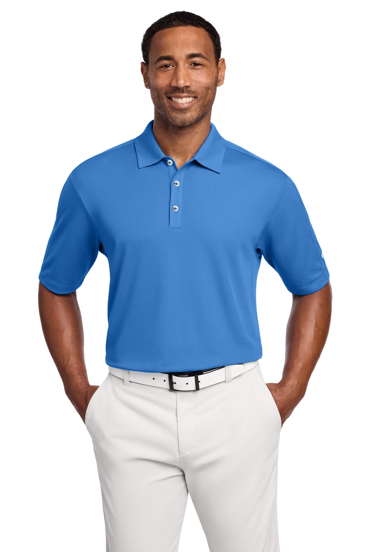 Nike Tech Sport Dri-FIT Polo.  266998 in Pacific Blue