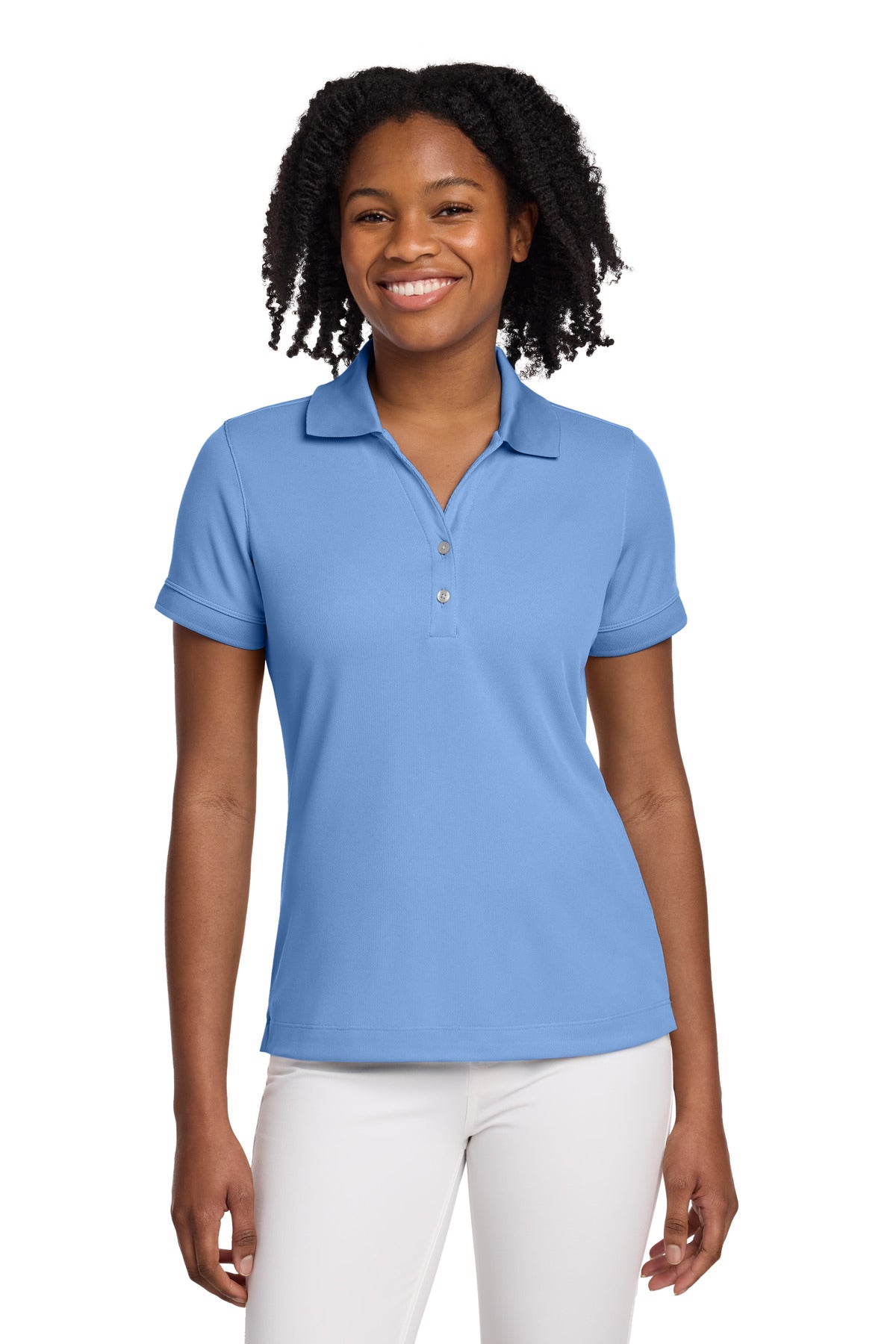 Nike Women's Dri-FIT Classic Polo.  286772 in Light Blue