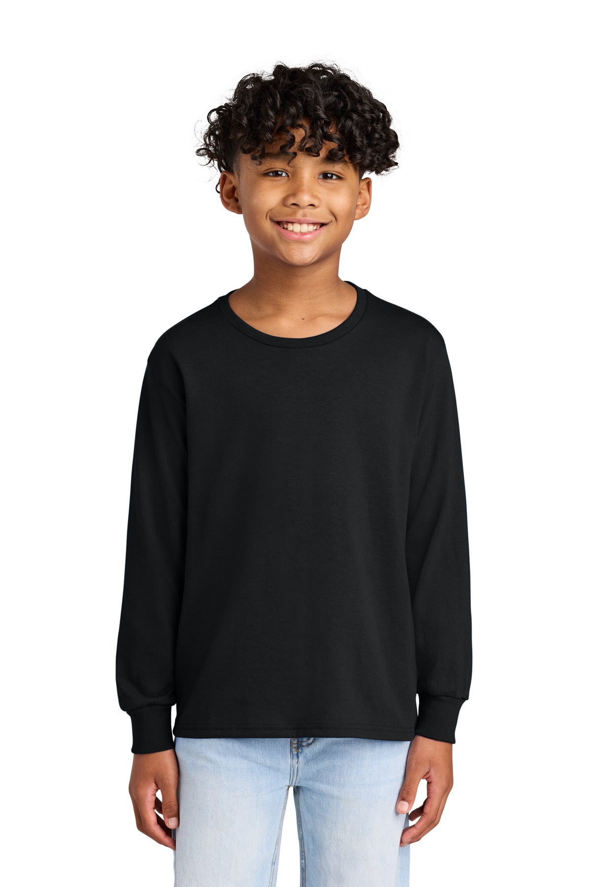 Jerzees Youth Dri-Power 50/50 Cotton/Poly Long Sleeve 29BL in Black
