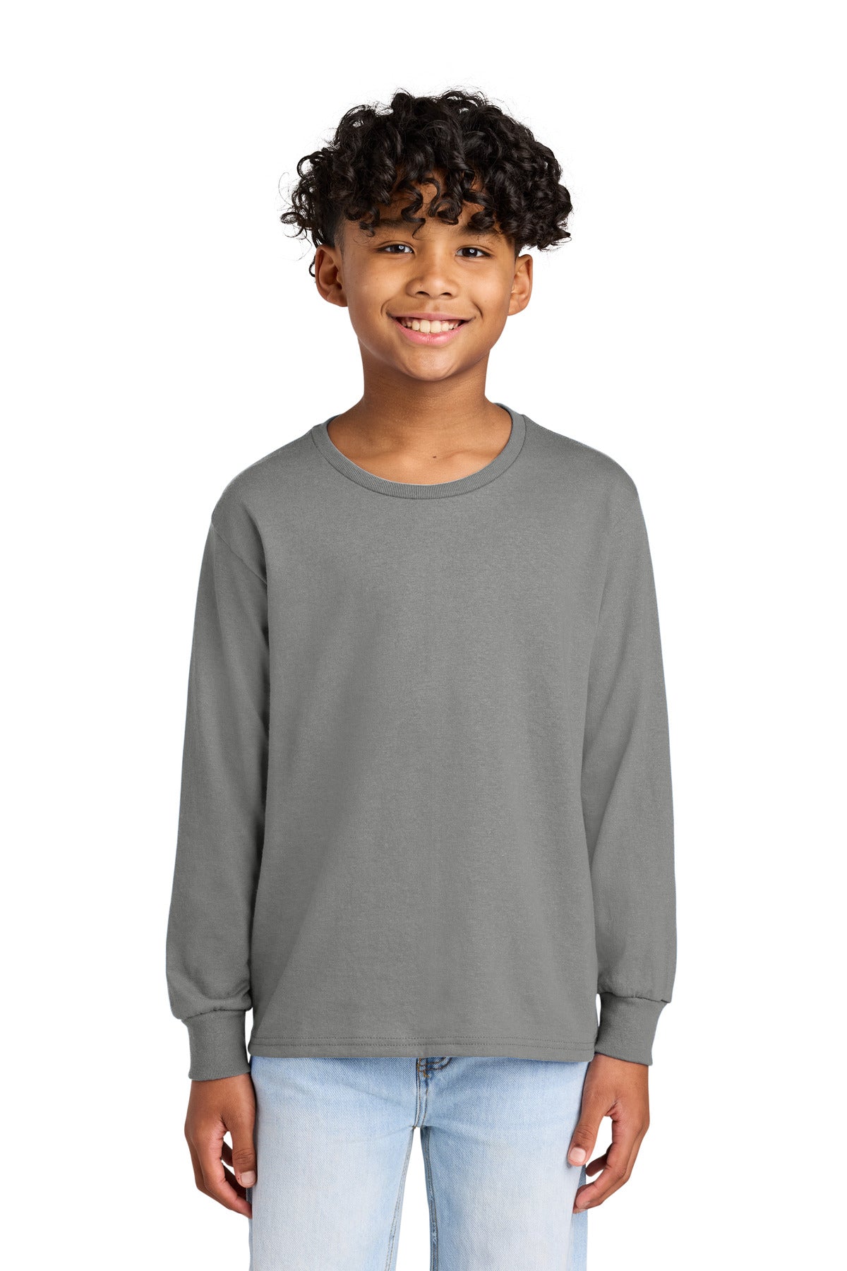 Jerzees Youth Dri-Power 50/50 Cotton/Poly Long Sleeve 29BL in Oxford