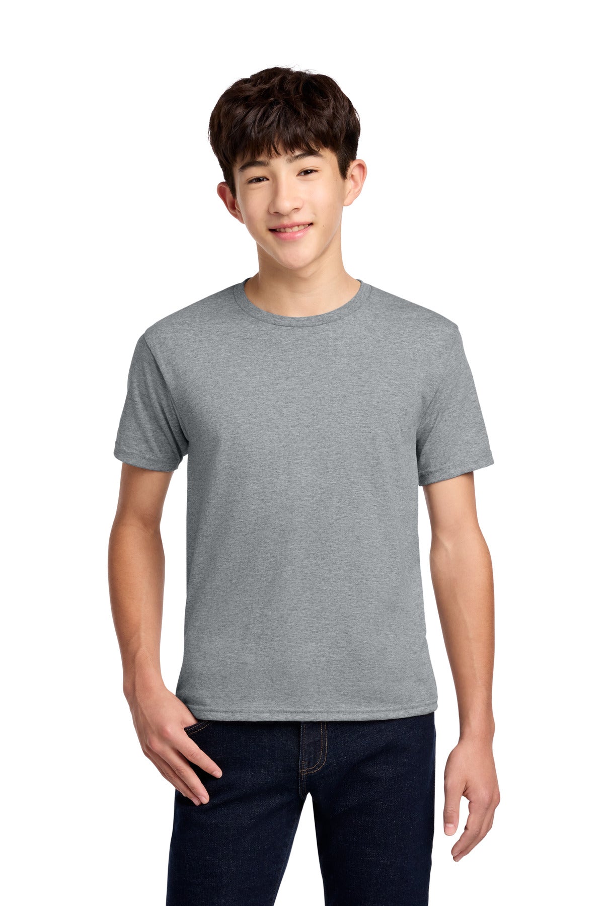 Jerzees - Youth Dri-Power 50/50 Cotton/Poly T-Shirt.  29B in Athletic Heather