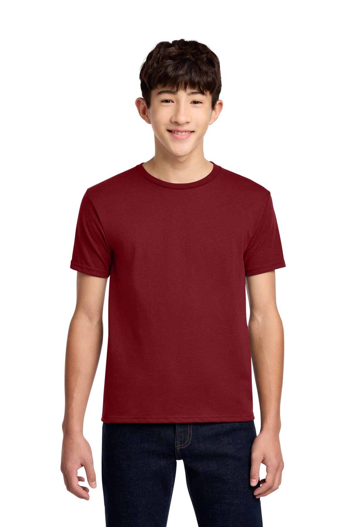 Jerzees - Youth Dri-Power 50/50 Cotton/Poly T-Shirt.  29B in Cardinal