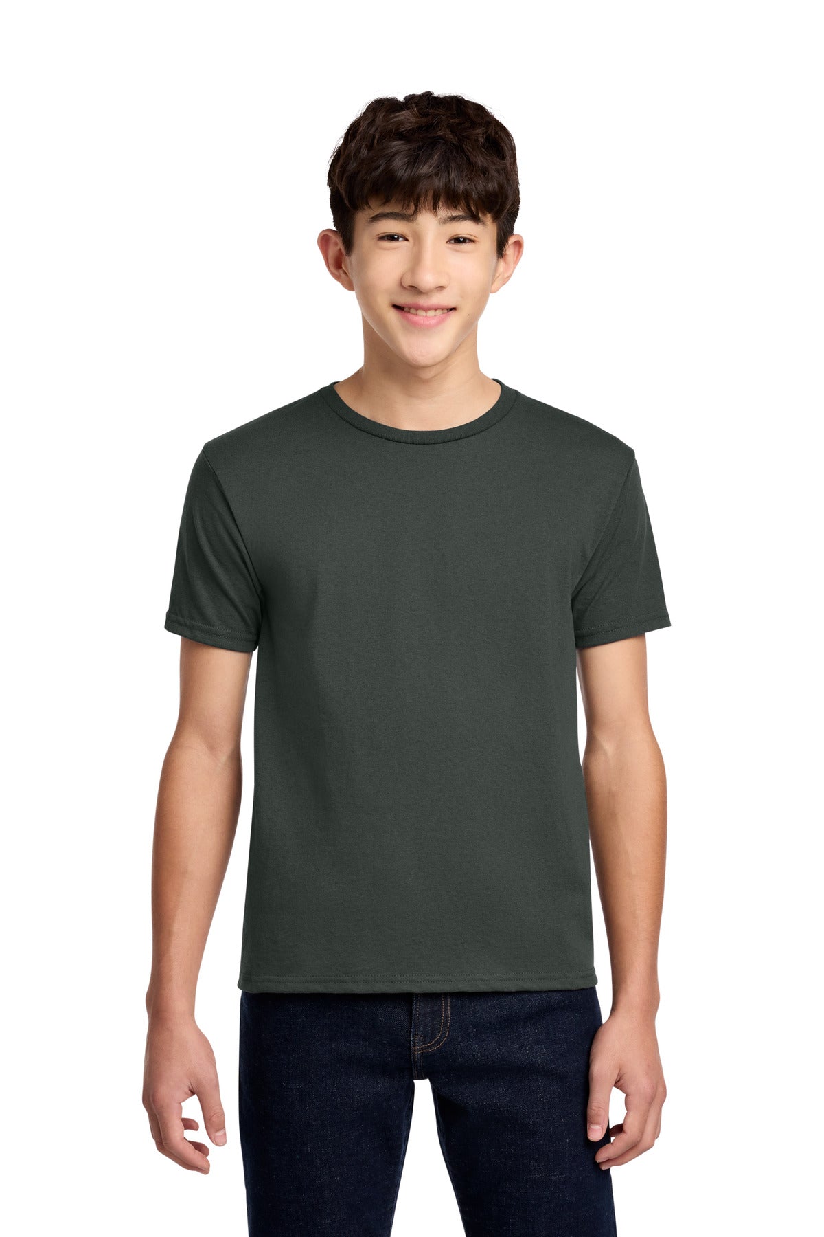 Jerzees - Youth Dri-Power 50/50 Cotton/Poly T-Shirt.  29B in Charcoal Grey