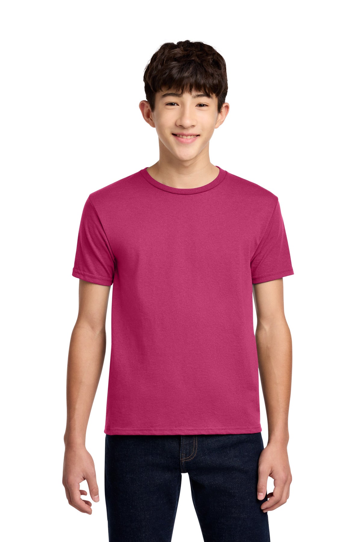 Jerzees - Youth Dri-Power 50/50 Cotton/Poly T-Shirt.  29B in Cyber Pink