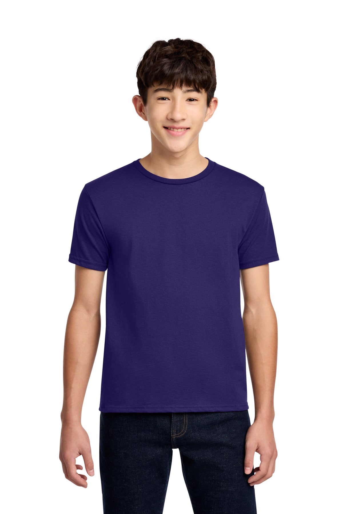 Jerzees - Youth Dri-Power 50/50 Cotton/Poly T-Shirt.  29B in Deep Purple