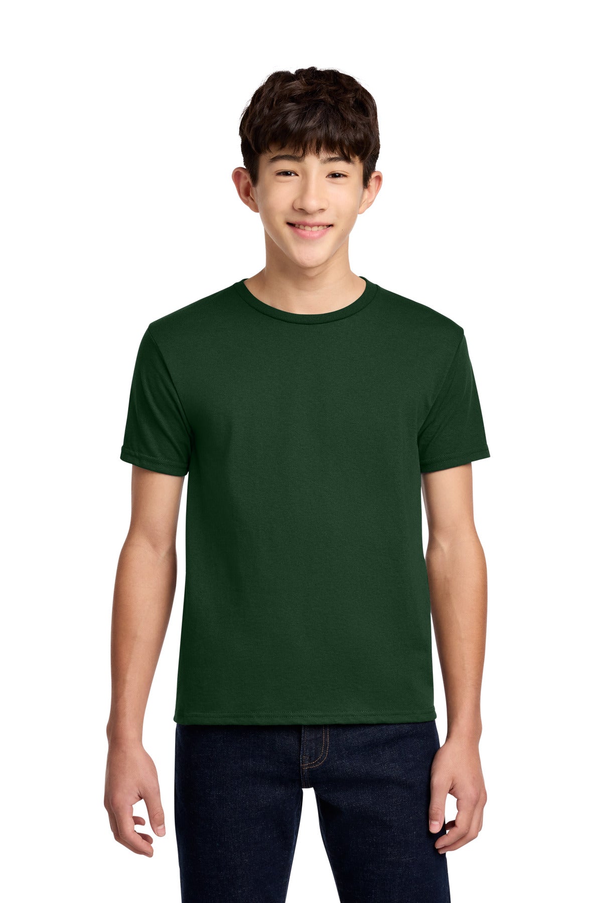 Jerzees - Youth Dri-Power 50/50 Cotton/Poly T-Shirt.  29B in Forest Green