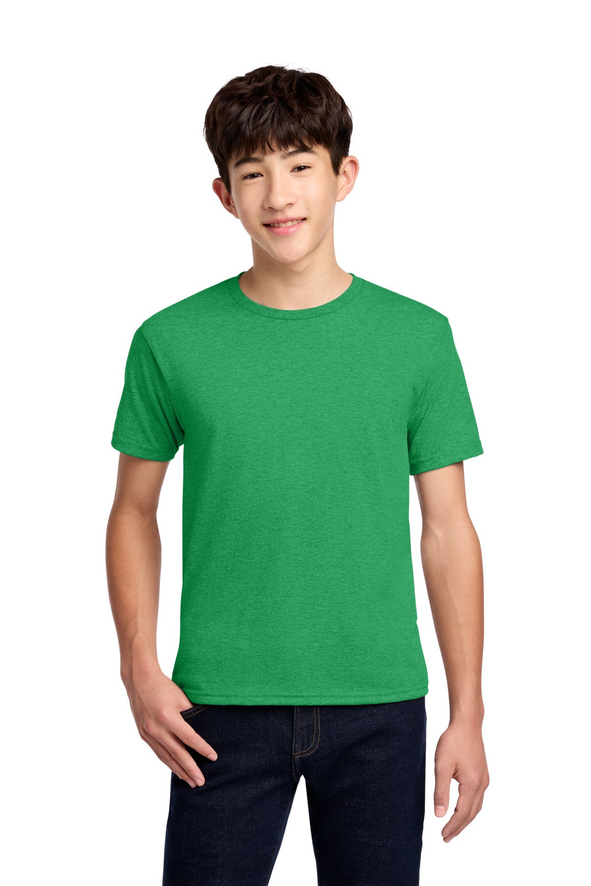 Jerzees - Youth Dri-Power 50/50 Cotton/Poly T-Shirt.  29B in Irish Green Heather