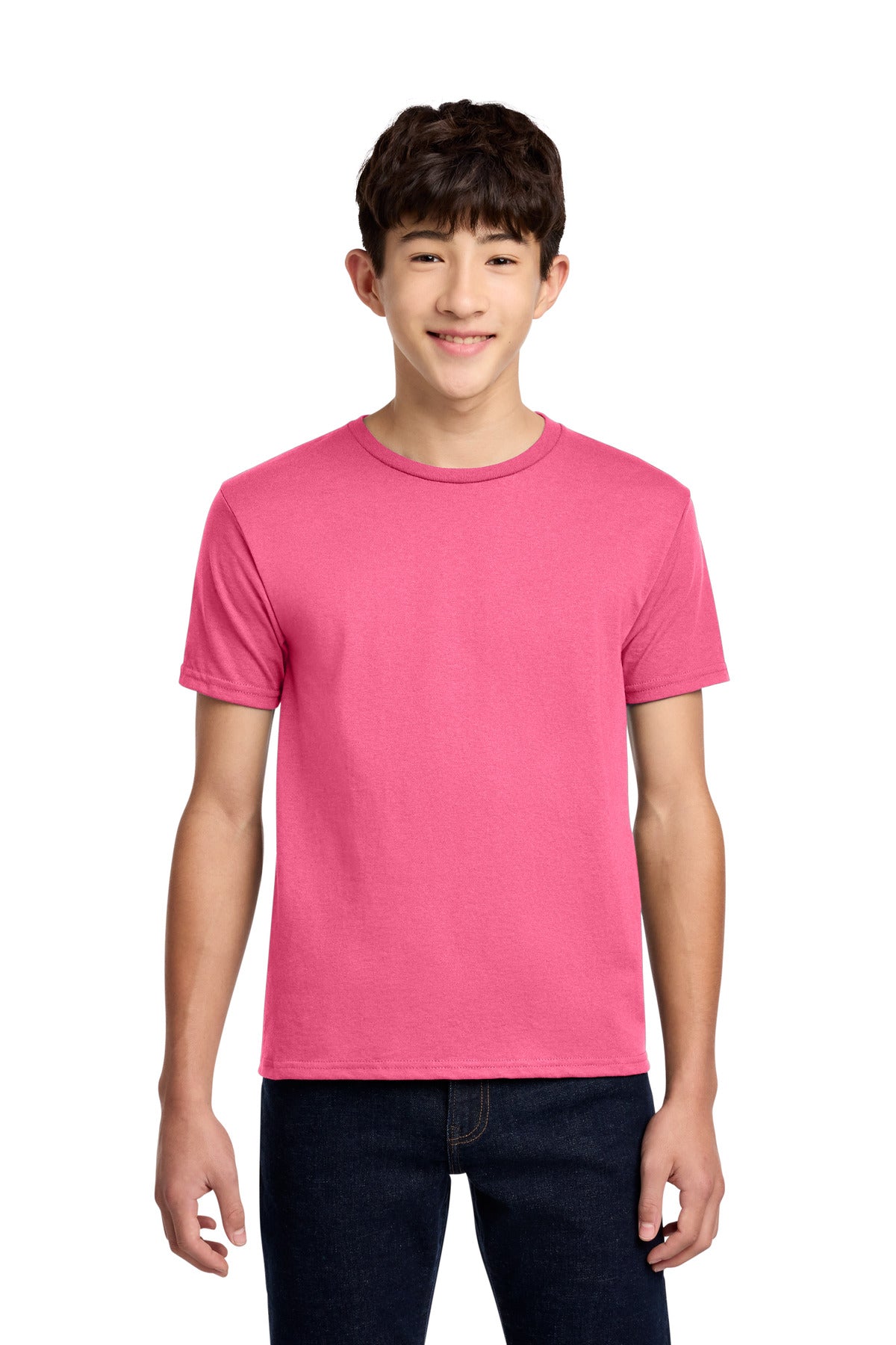 Jerzees - Youth Dri-Power 50/50 Cotton/Poly T-Shirt.  29B in Neon Pink