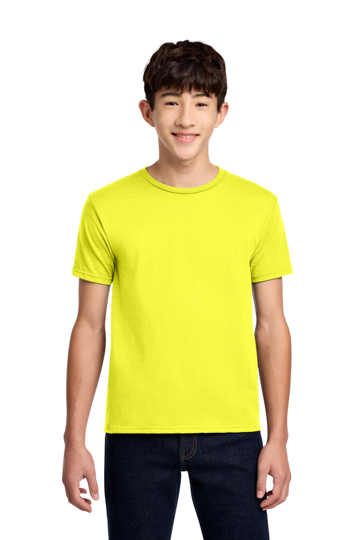 Jerzees - Youth Dri-Power 50/50 Cotton/Poly T-Shirt.  29B in Neon Yellow