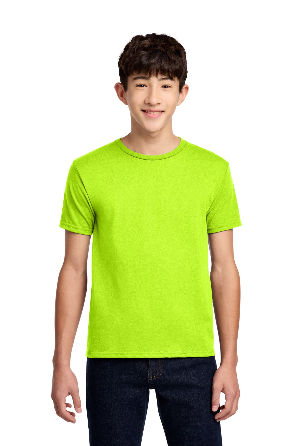 Jerzees - Youth Dri-Power 50/50 Cotton/Poly T-Shirt.  29B in Safety Green