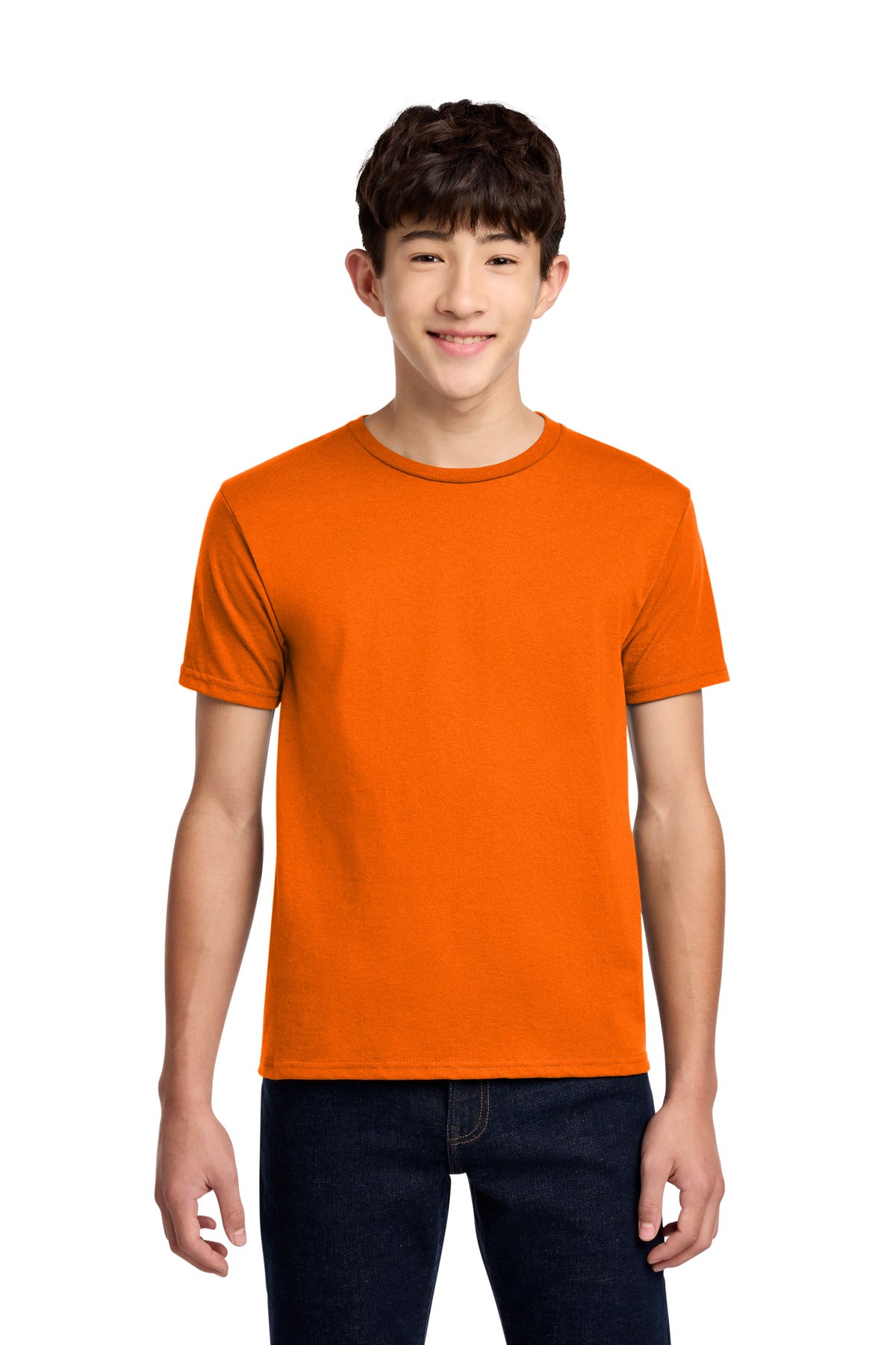 Jerzees - Youth Dri-Power 50/50 Cotton/Poly T-Shirt.  29B in Safety Orange