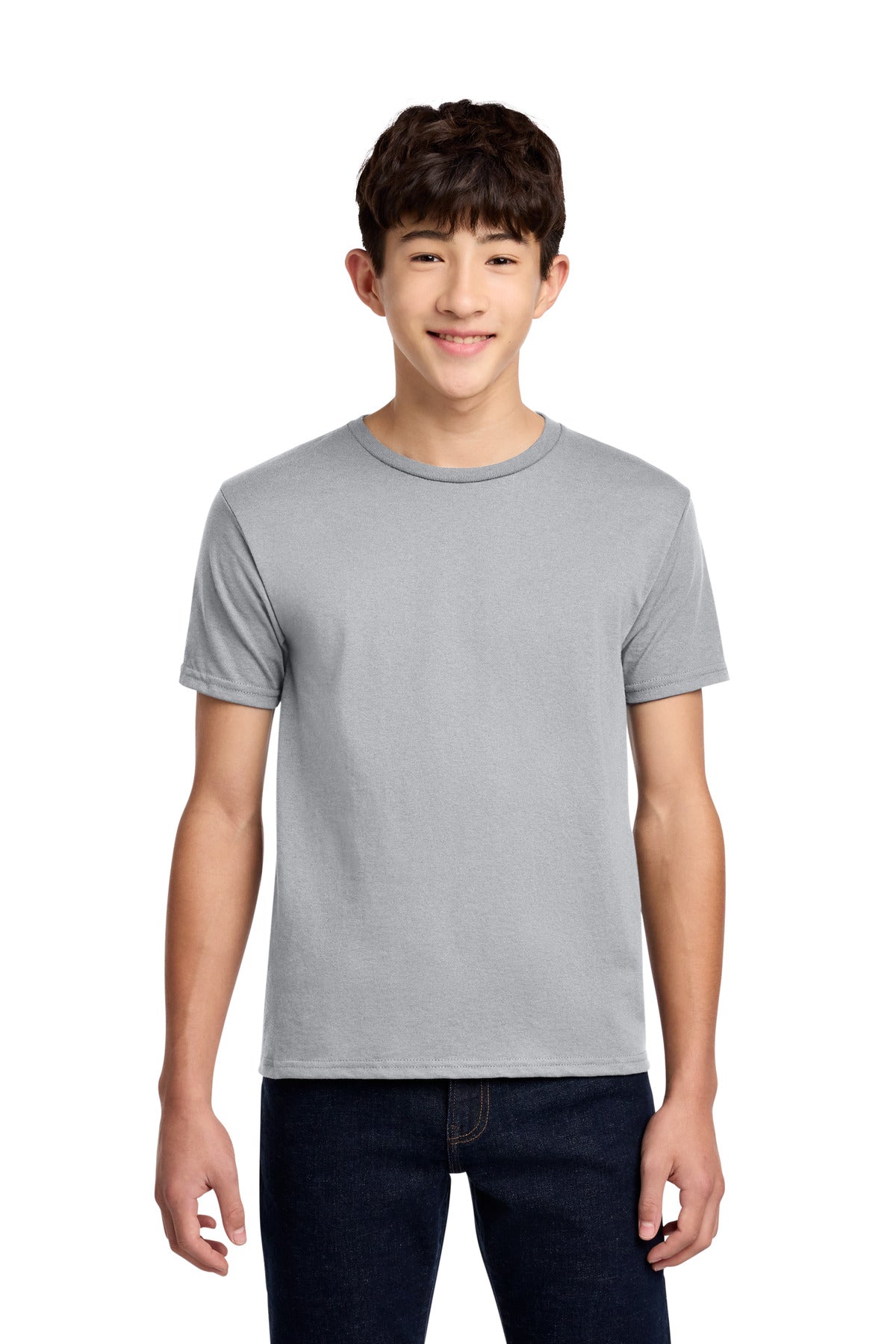 Jerzees - Youth Dri-Power 50/50 Cotton/Poly T-Shirt.  29B in Silver