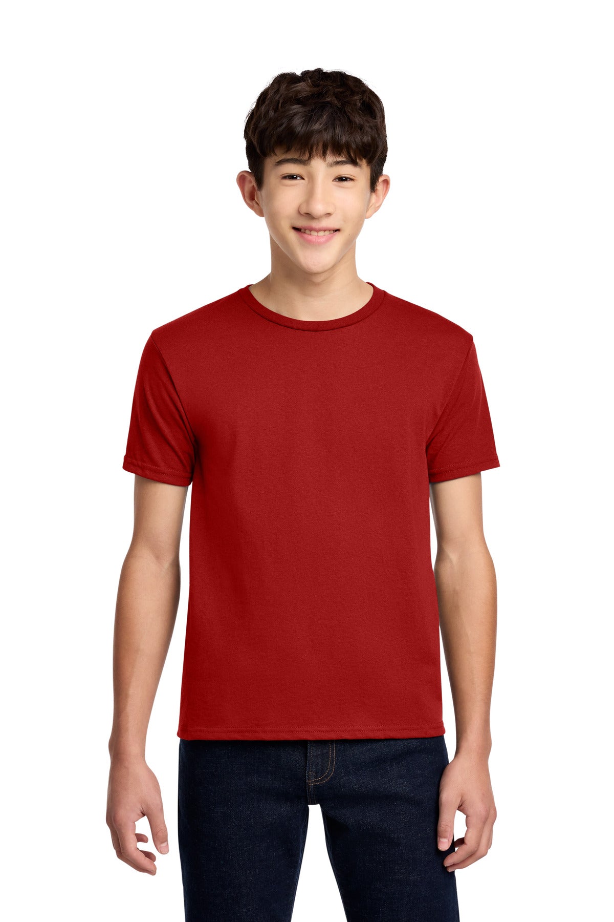 Jerzees - Youth Dri-Power 50/50 Cotton/Poly T-Shirt.  29B in True Red