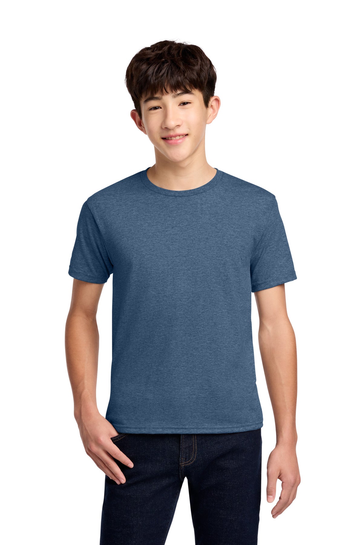 Jerzees - Youth Dri-Power 50/50 Cotton/Poly T-Shirt.  29B in Vintage Heather Blue