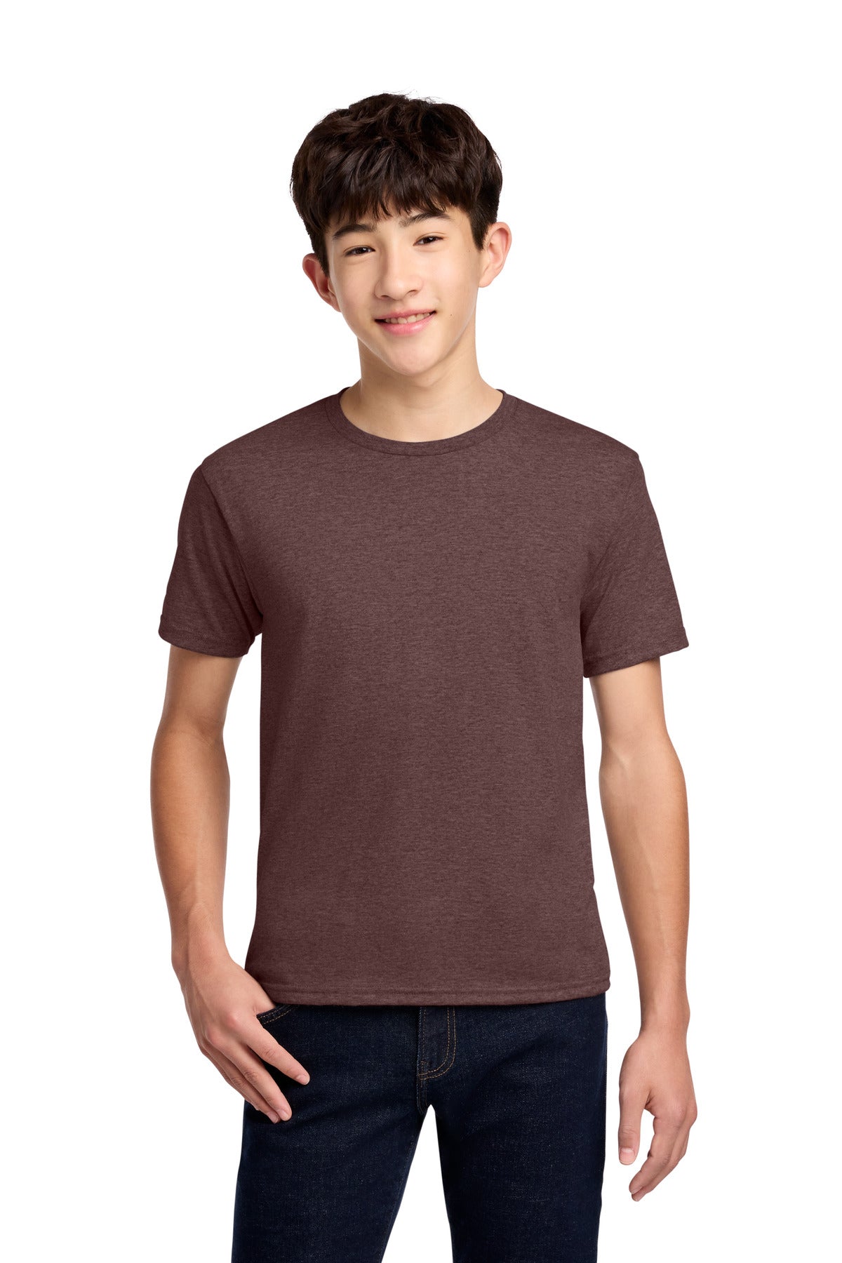 Jerzees - Youth Dri-Power 50/50 Cotton/Poly T-Shirt.  29B in Vintage Heather Maroon