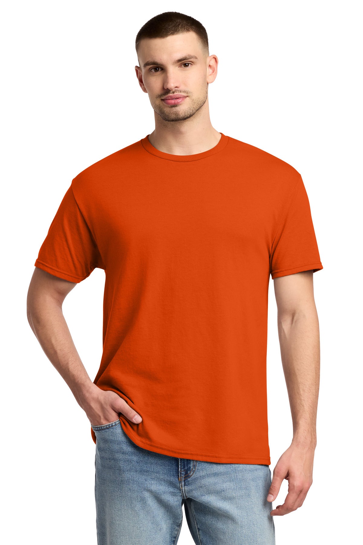 Jerzees -  Dri-Power 50/50 Cotton/Poly T-Shirt.  29M in Burnt Orange