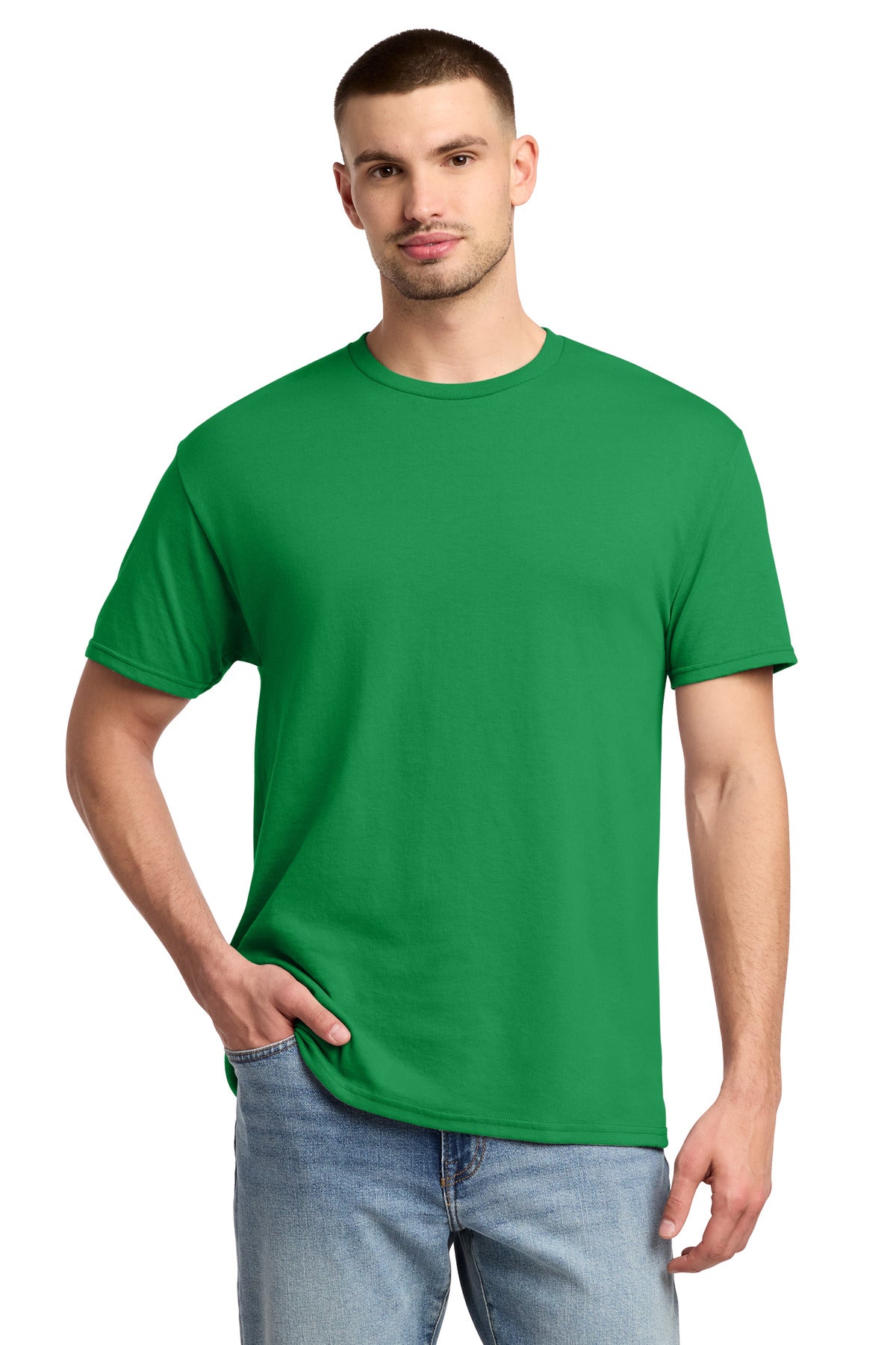Jerzees -  Dri-Power 50/50 Cotton/Poly T-Shirt.  29M in Kelly