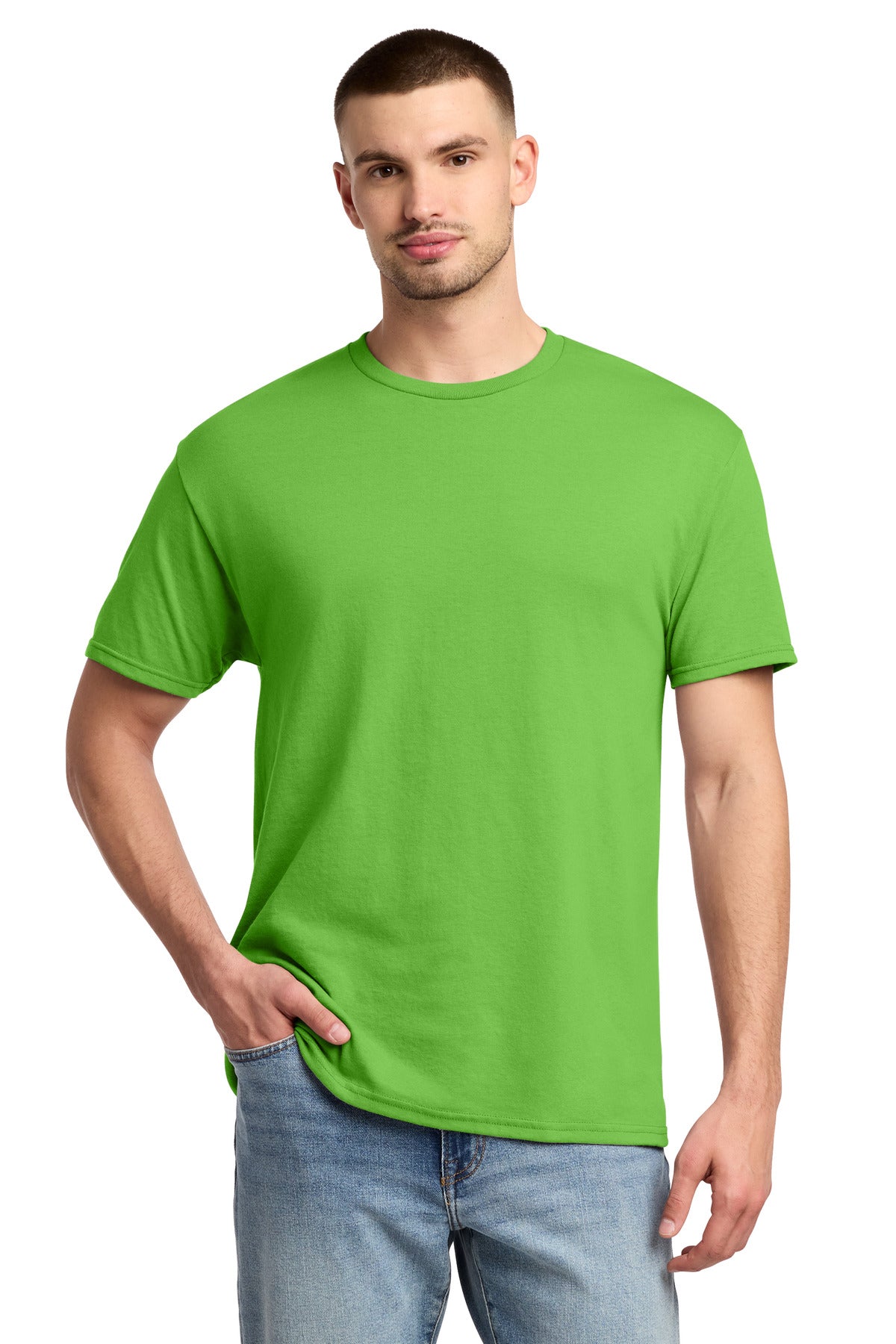 Jerzees -  Dri-Power 50/50 Cotton/Poly T-Shirt.  29M in Kiwi