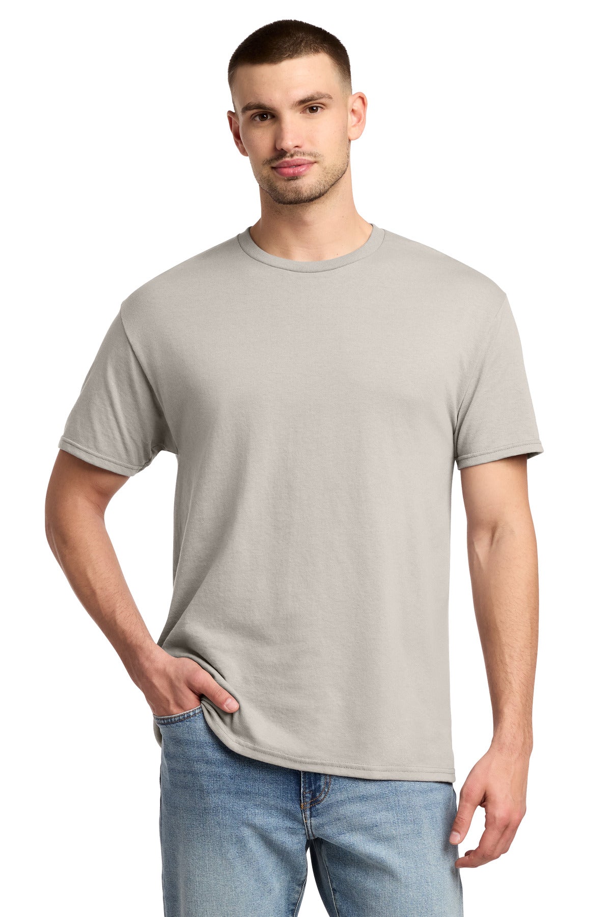 Jerzees -  Dri-Power 50/50 Cotton/Poly T-Shirt.  29M in Sandstone