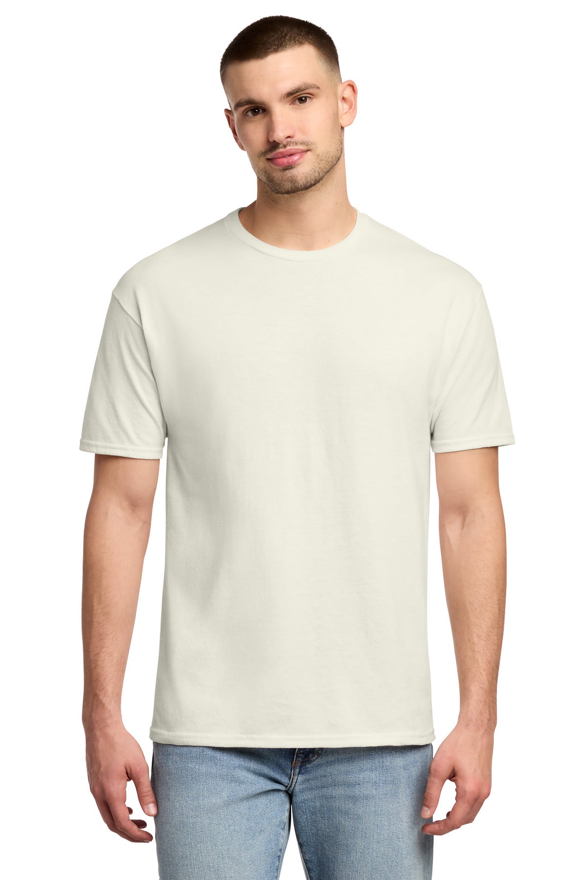 Jerzees -  Dri-Power 50/50 Cotton/Poly T-Shirt.  29M in Sweet Cream Heather