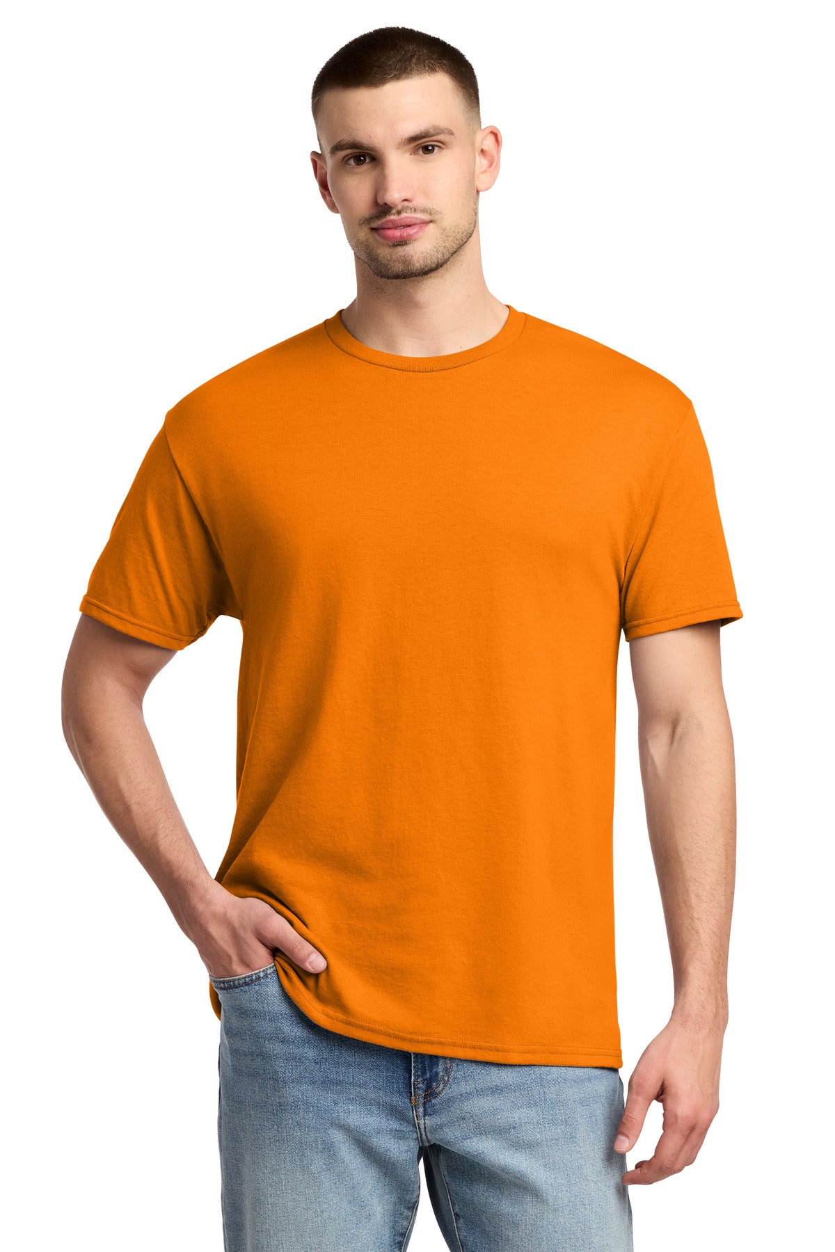 Jerzees -  Dri-Power 50/50 Cotton/Poly T-Shirt.  29M in Tennessee Orange